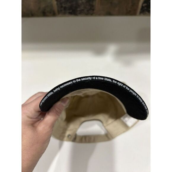 🌼5for$25🌼Men's Hat Cap Tan Black National Rifle Association Gold Eagle - Picture 6 of 7